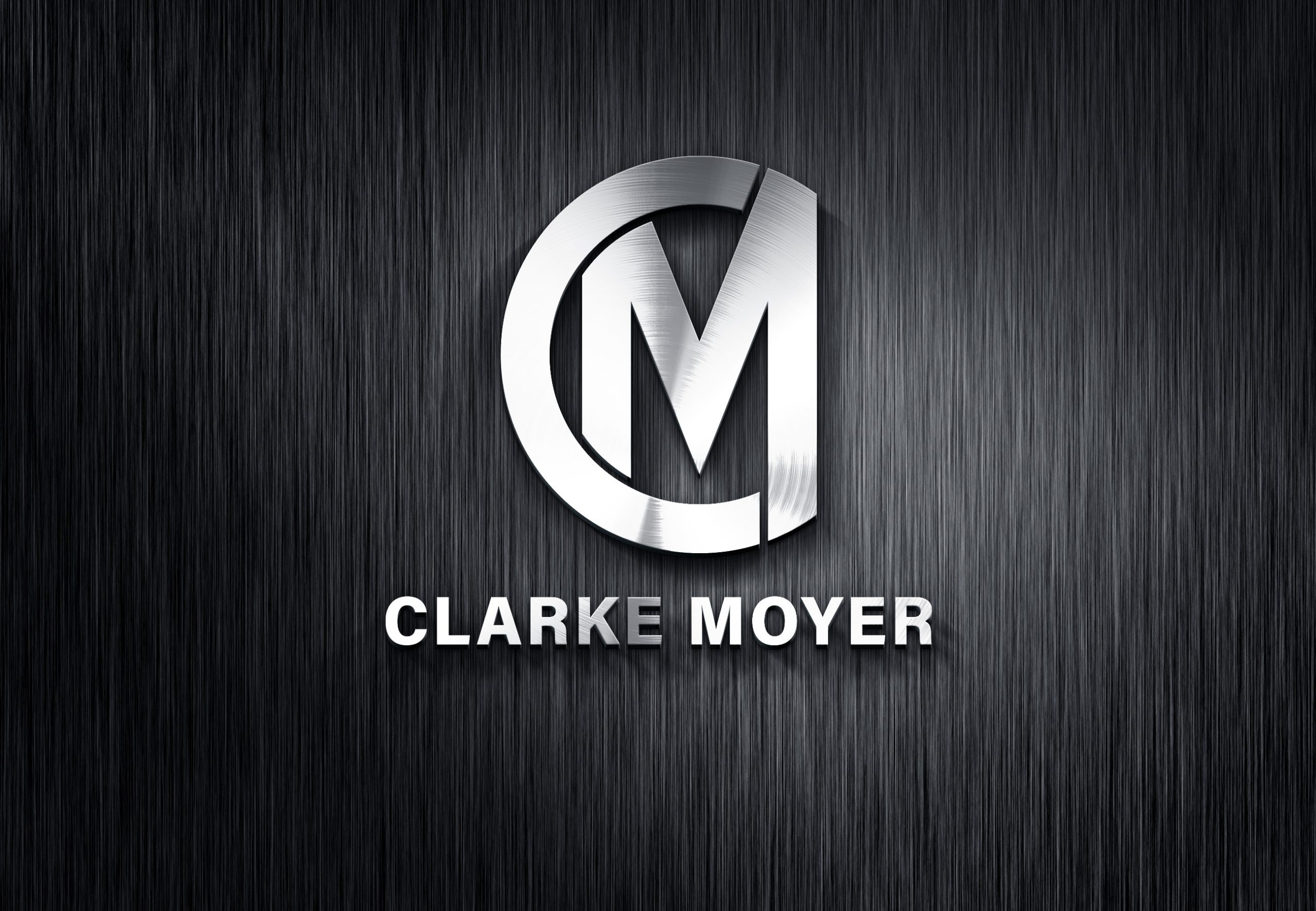 Clarke Moyer (CM) Logo 3D Black
